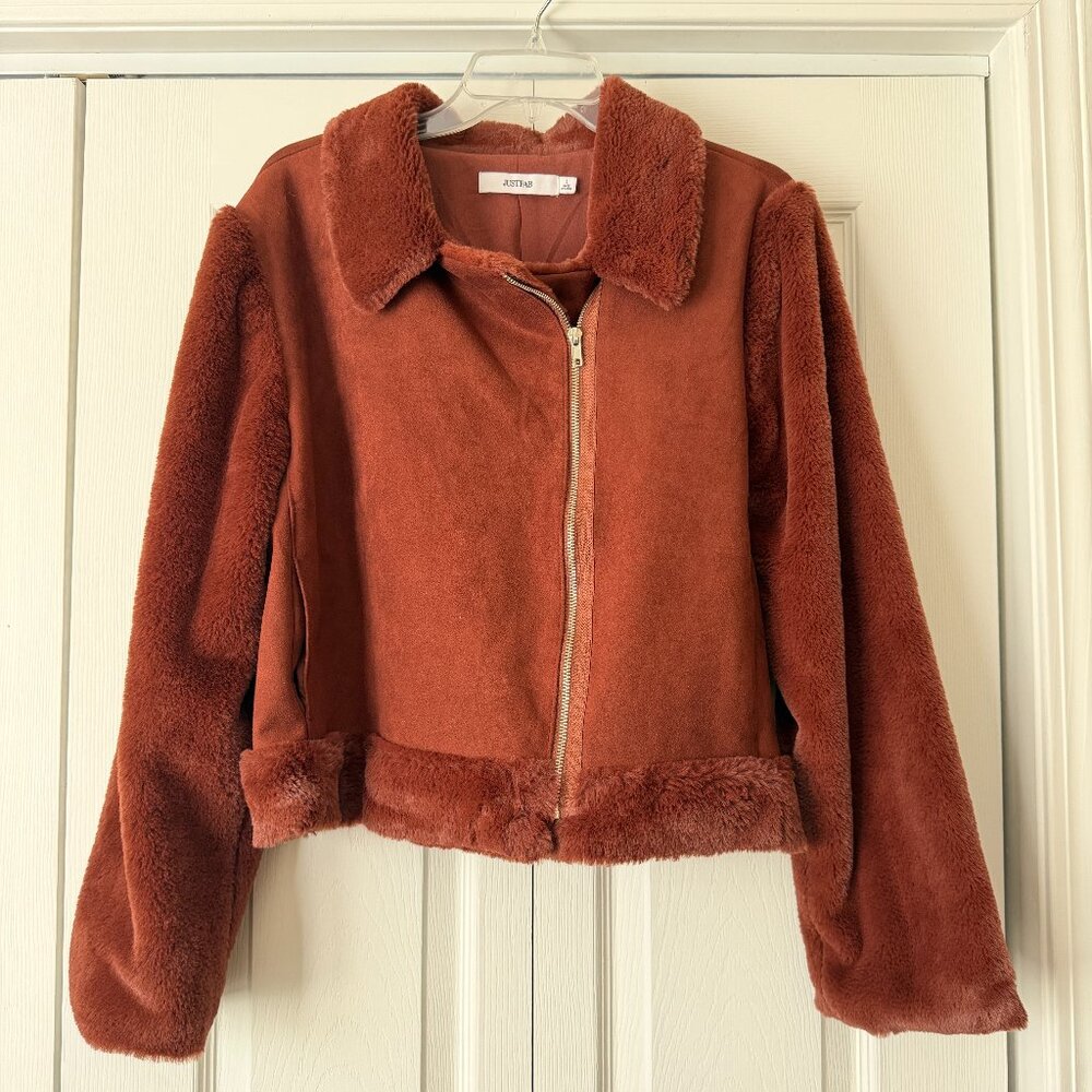 Faux Fur Moto Jacket